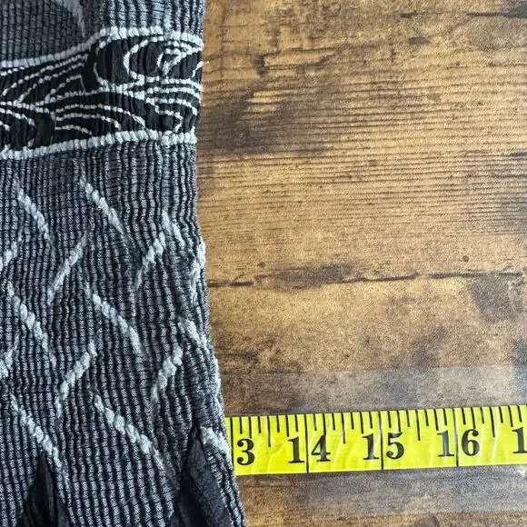 Anthropologie Lapis Strapless Smocked Floral Dress Fairy Whimsygoth Festival GUC - Picture 5 of 10